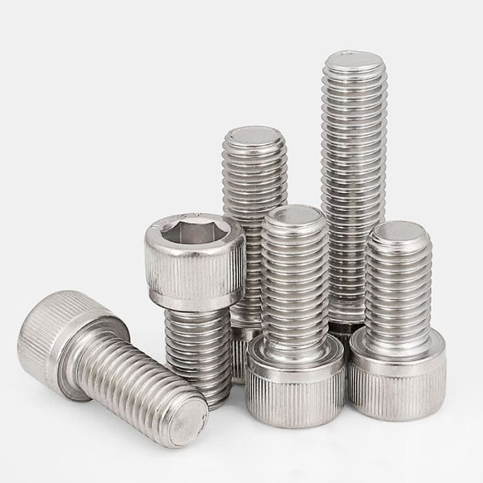 Kit d39assortiment de vis à tête hexagonale en acier inoxydable 304 M2