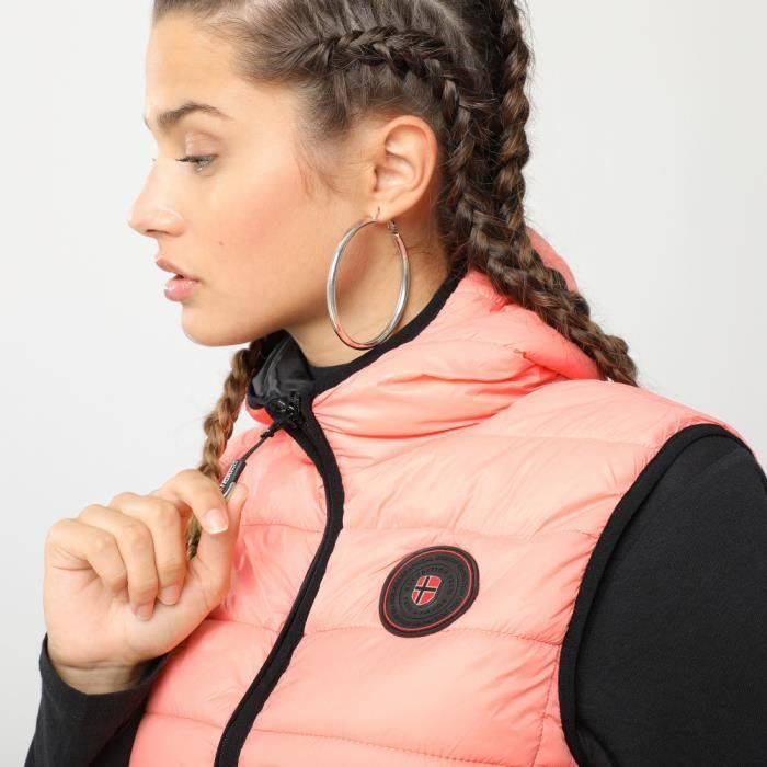 Doudoune discount corail femme