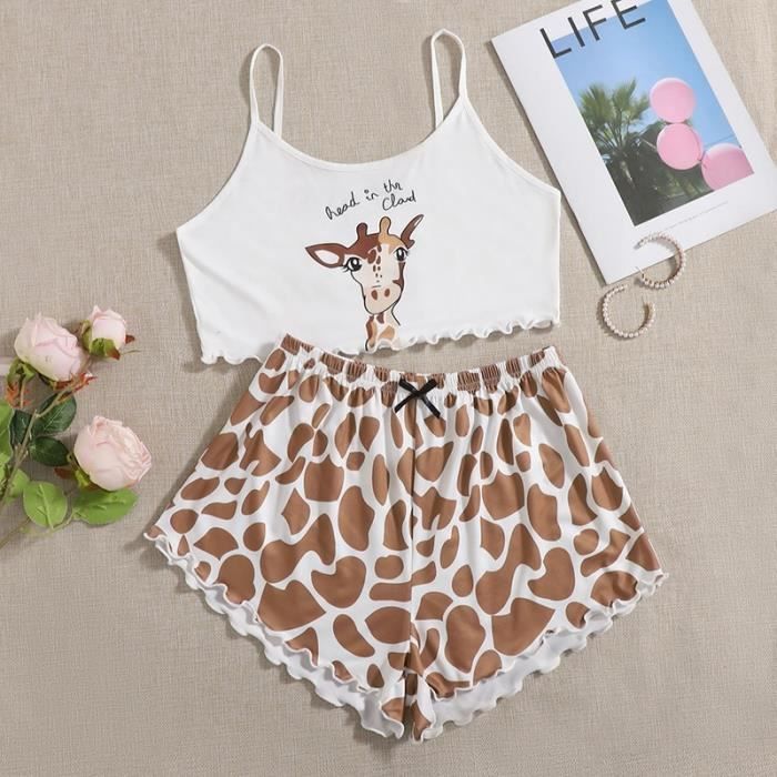 Pyjama girafe femme on sale