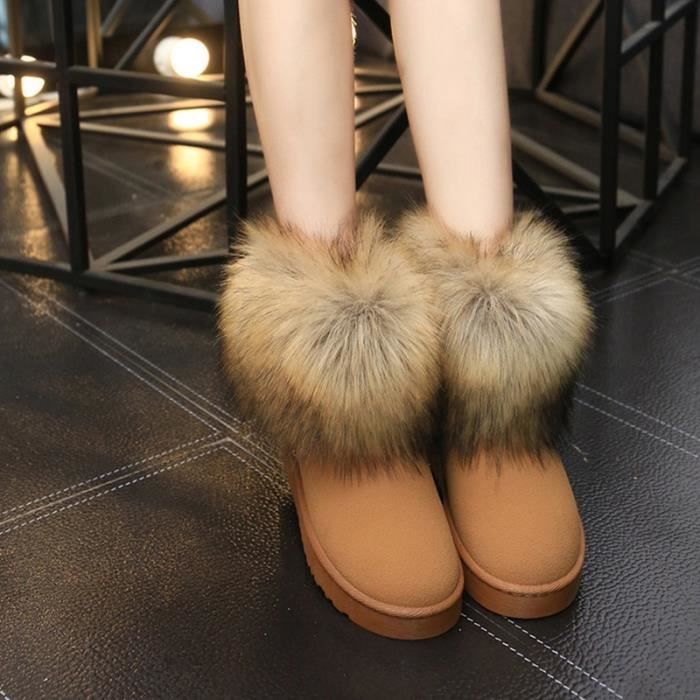Botte fourrure new arrivals renard
