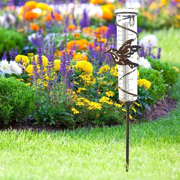 Pluviomètre de pelouse en spirale précise, pluviomètre de jardin