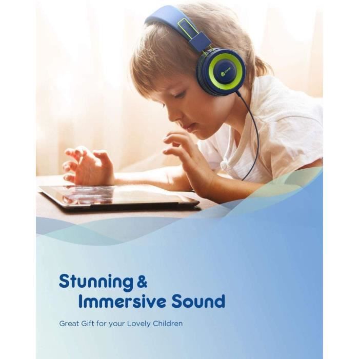 Casque Audio Enfant, Casque Filaire Pour Enfants, Serre-Tête