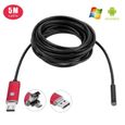 Camera Endoscopique pour WIKO Y80 Smartphone Micro-USB/USB Android Fil 5m Endoscope Inspection HD (N-2