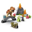 LEGO® 10939 DUPLO® L’évasion du T. rex et du Tricératops Jouet pour Enfants 2 ans et plus, avec Moto-2