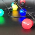 Guirlande lumineuse solaire - LUMISKY - PARTY GUINGUETTE SOLAR - 5.70 m - 8 modes - 10 globes multicolore LED-2