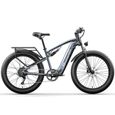 Shengmilo , Vélo Électrique 26", fat bike Bafang 1000W  , Vélo à assistance électrique , Samsung batterie Amovible 48V17.5AH , Gris-2