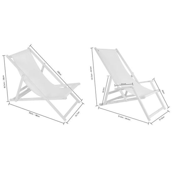 Chaise Longue de Jardin Pool Pliable Transat Bois 120 kg 5 Couleurs Kingpower Couleur:Orange