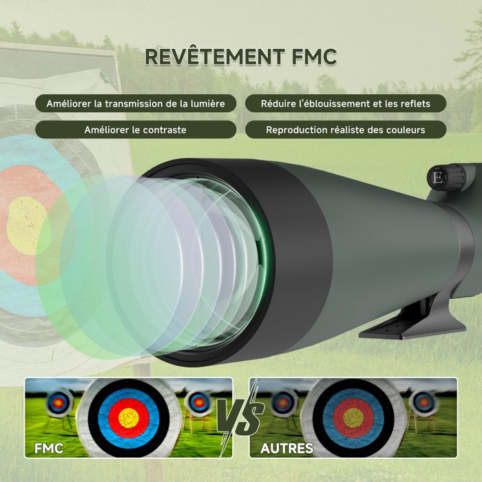 Longue-vue Svbony SA405 20-60x85mm - Pour Observation Des Oiseaux - Étanche IPX6