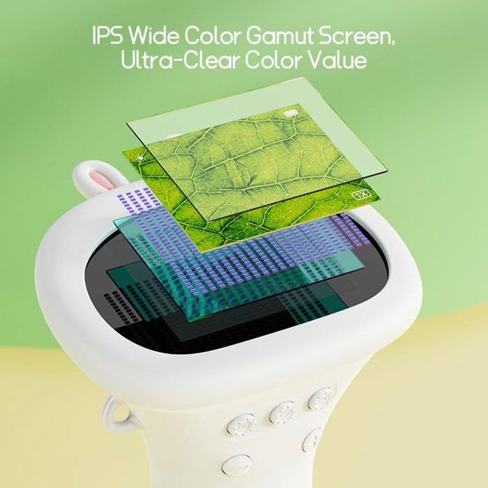 Microscope Pour Enfants 200x Avec écran IPS 2'' - Portable, 8 LED Réglables, Compatible PC, Cadeau Idéal Pour Les 3-12 Ans - Violet