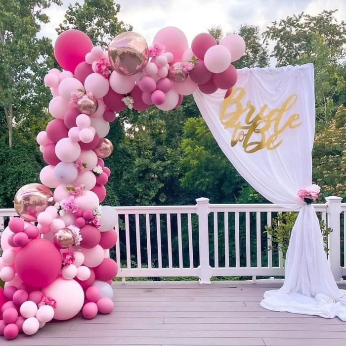 Arche Ballon Kit Avec Papillon Doré Rose Ballon Anniversaire Fille Rose  Décoration de Fête pour Filles Mariage de Fiançailles[J1173] - Cdiscount  Maison