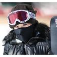 SHOP-STORY - Masque Polaire Anti-Froid Protection du Visage et Cou Contre Vent Cagoule pour Ski Snowboard Moto Scooter Vélo - NOIR -3