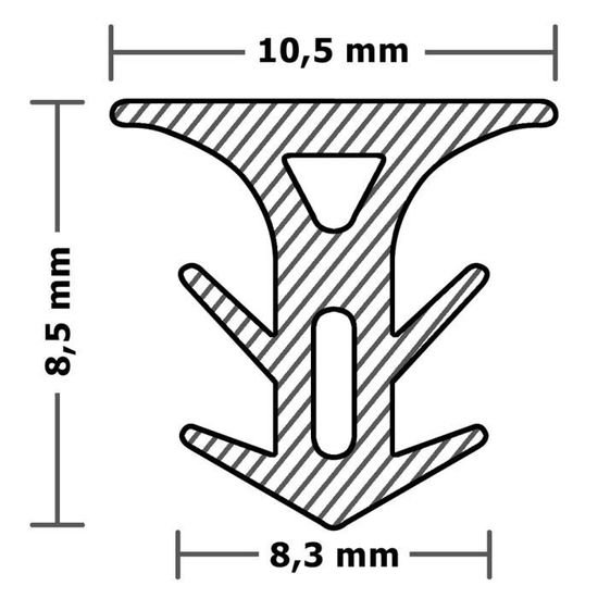 Joint ruban pour lames de terrasse de KandR Terracon Écart de 5 à 7 mm 50 mètres 