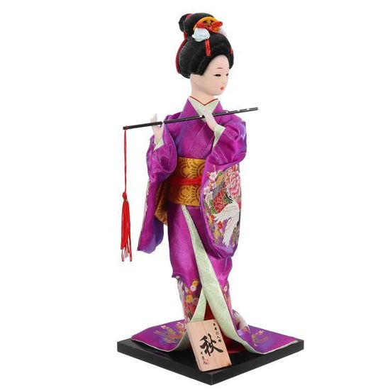 05 Baoblaze Poup/ée Antique Geisha Japonaise Kimono Figurine Exquise Id/éal Cadeau pour Enfant Fillette