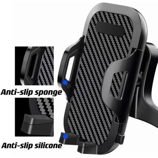 Support Téléphone Voiture, 2024 Amélioré [Ventouse Ultra Puissante] Porte Voiture Telephone