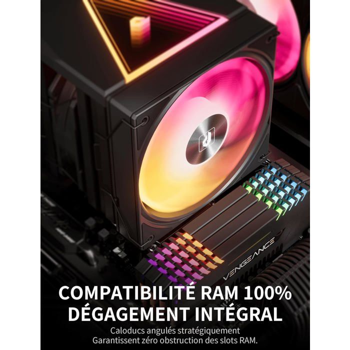 Ue2 UE2 Elite KC8C, ventirad CPU double tour ARGB, 8 caloducs, double 120 ...