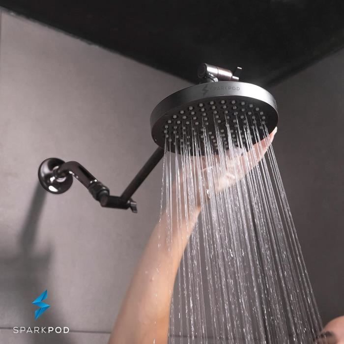 Sparkpod shower head high outlet pressure rain luxury modern look