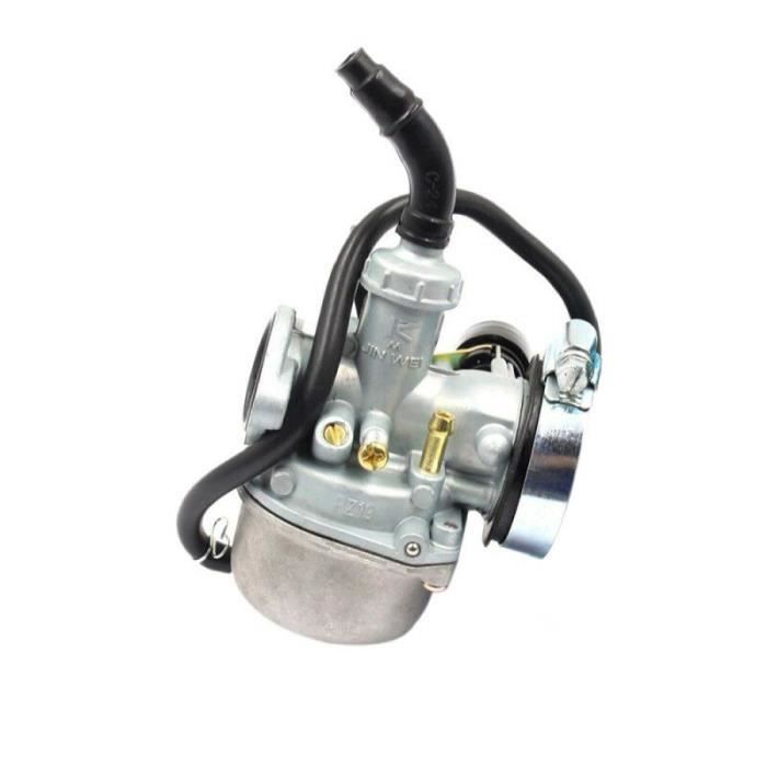 Carburator PZ19,50cc 70cc 90cc 110cc 125cc de inlocuire pentru ATV/Dirt Bike/Go Kart, Filtru de aer, Argintiu