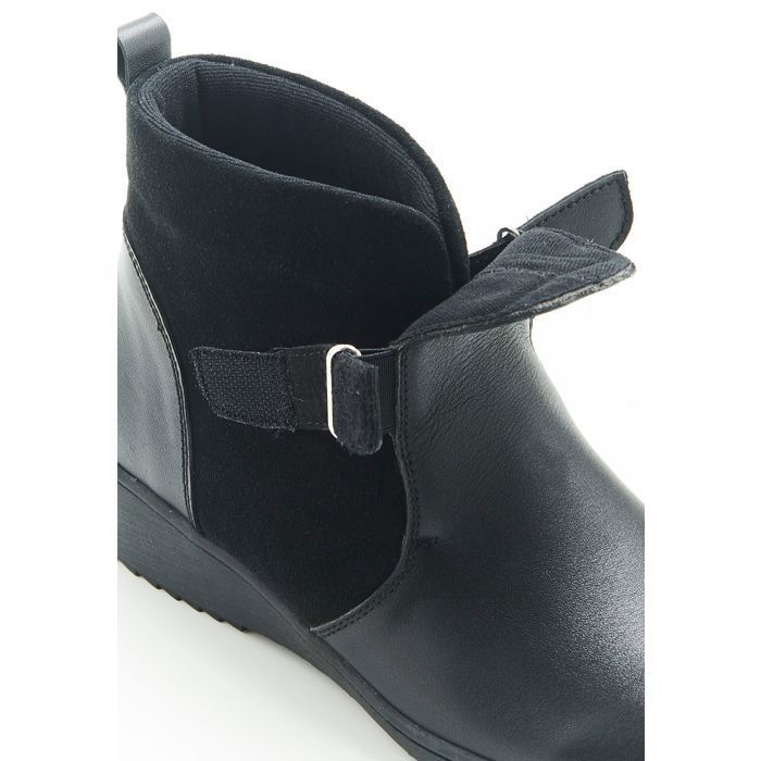 Damart Bottines à scratchs Thermolactyl Noir Noir Cdiscount