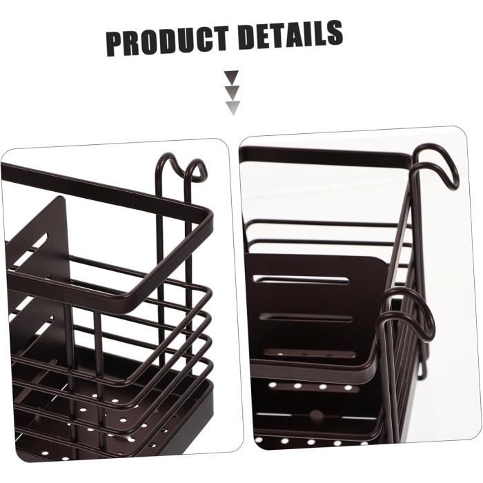 Brateuanoii Lot De 2 Repose-Cuillère Inox Mat - Porte-Ustensile Multifonction Cuisine, Anti-Éclaboussures, Passe Lave-Vaisselle