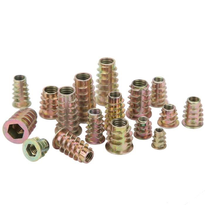 Écrou hexagonal - ZJCHAO - Lot de 100 pièces - Fer galvanisé - Durable ...