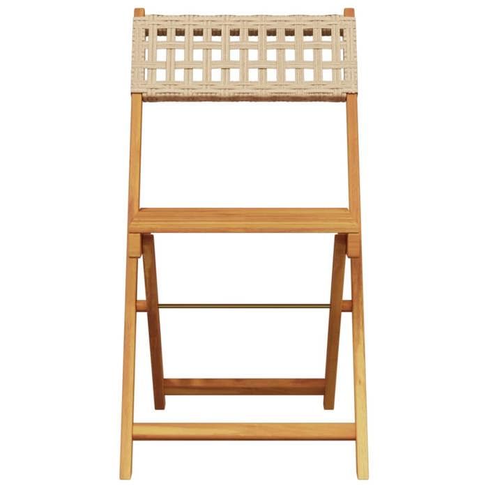 VidaXL Chaises pliables de jardin lot de 6 bois massif d'acacia, chaise