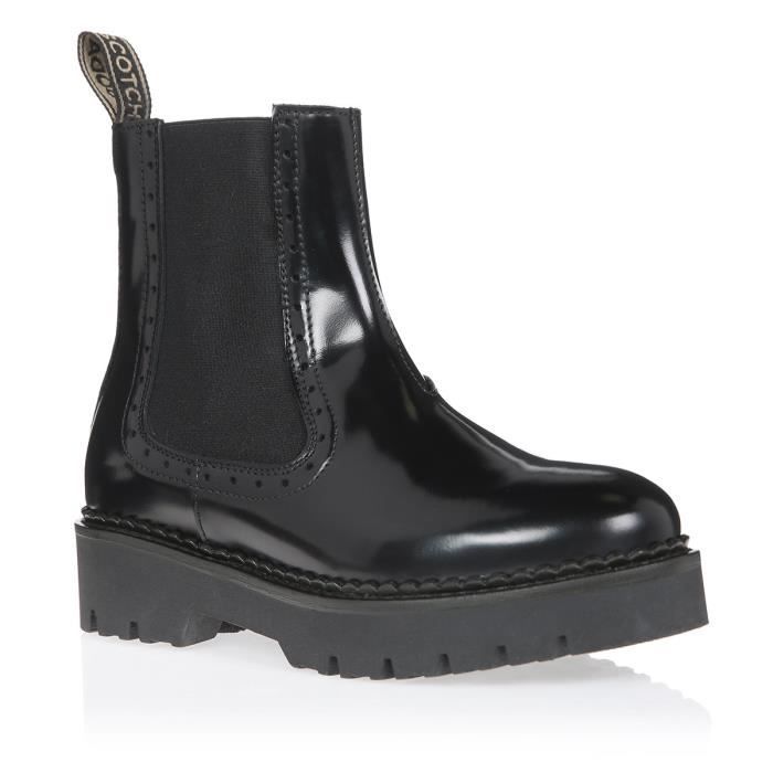 SCOTCH & SODA Bottines Olivine Noir Femme