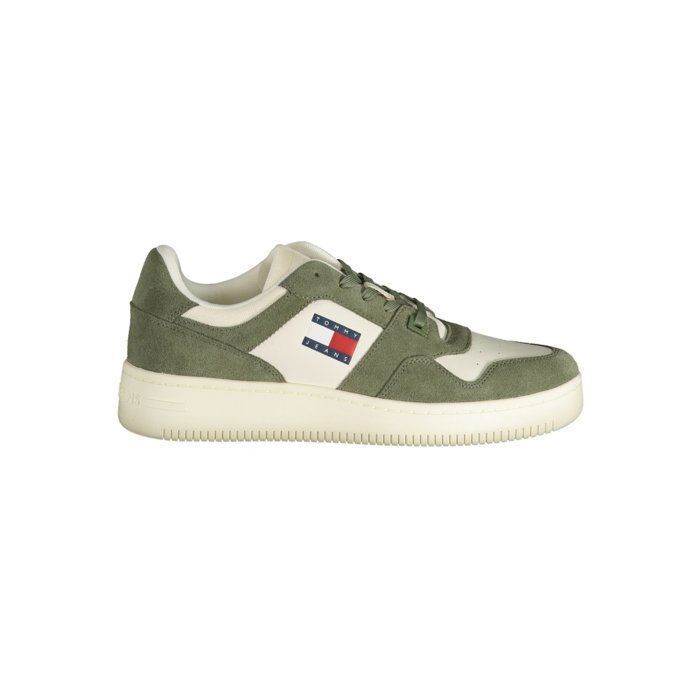 Tommy Jeans Sneakers - TOMMY JEANS - Cuir - Vert - Lacets - Homme