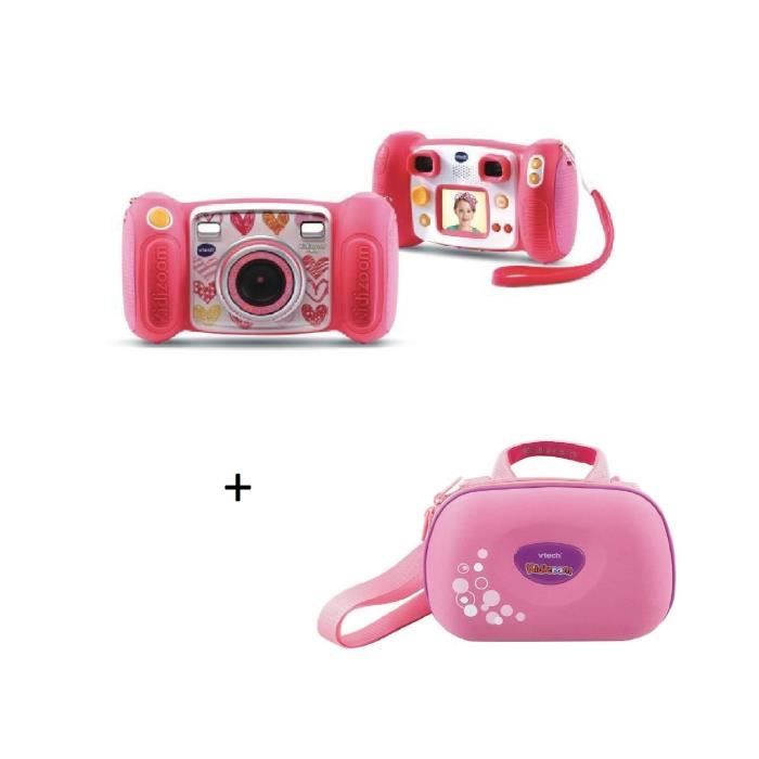 VTECH - Kidizoom Smile rose + Sacoche Kidizoom rose - Cdiscount Jeux -  Jouets