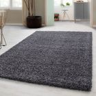 Carpetsale24 Uni Tapis de Salon Shaggy Uni Tapis Gris 200x290 cm Chambre Tapis Poil Long Moelleux et Doux