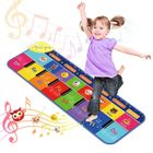 ATOPDREAM Tapis de Musique 110*36cm, Tapis de Piano Animal, Tapis de Danse Enfants, Jouets Musicaux pour Bébés, Filles & Garçons 1 à 5 Ans