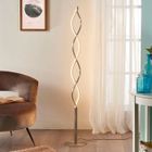 LAMPENWELT.COM Lampenwelt lampadaire LED à intensité variable pour salon et salle à manger Auron