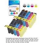 Cartouche d'encre K2PRINT pour Epson XP-215 - Lot de 10 cartouches prêtes à l'emploi avec puce - Grande capacité