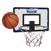 Mini Panier de Basket pour Enfants, Intérieur Mini Panier Basketball Mural avec tableau de score électronique, Jouets Sport pour Por