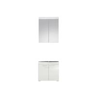 Salle de bain complète CHB Collection Blanc Brillant 60/190/34 - Meuble de salle de bain - Contemporain - Design