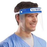 Visière de bouclier de protection complète, écran facial transparent en plastique réglable pour prévenir la salive
