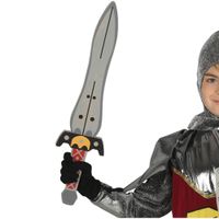 Epée chevalier en mousse EVA 53 cm pour enfant - Multicolore - Blanc - Garçon