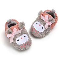 Chaussures Premiers Pas d'hiver pour bébé - Rose Chouette - Tailles 0 à 18 mois - Semelles antidérapantes
