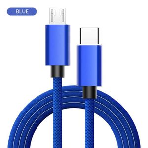 CÂBLE TÉLÉPHONE Bleu taille 1m Câble adaptateur USB type-c vers Mi