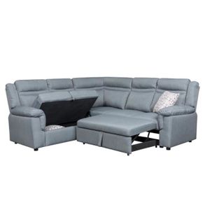 Canapé Dangle Gris Convertible Coffre De Rangement