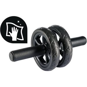 Kacsoo Lot de 5 rouleaux de roue AB pour abdominaux avec barre de pouss/ée et genouill/ère pour la maison la musculation lexercice la gym