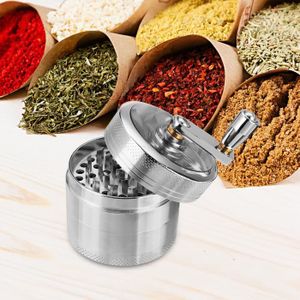 Grinder Xrten 50mm - Broyeur à Herbes Et Épices Avec Collecteur De Pollen, Design Tête De Mort, 3 Parties