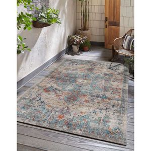 TAPIS D’EXTÉRIEUR the carpet Palma - Tapis d'extérieur, résistant aux intempéries - Convient pour Le Balcon, la terrasse, Multi 120x170 cm