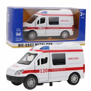VOITURE - CAMION Voiture jouet - VGEBY - Mini ambulance en alliage avec son et lumière - Bleu