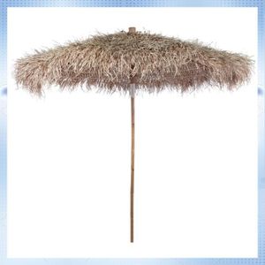 PARASOL YESM Parasol en bambou avec toit en feuille de ban