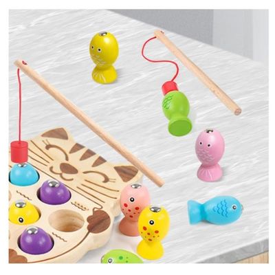 Jouet Enfant 2 Ans,Jeux Montessori Jouets en Bois Jeu de Pêche Jouet Enfant 2 Ans,Jeux Montessori Jouets en Bois Jeu de Pêche