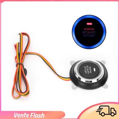 Kit Interrupteurs Guidon Moto 7/8 Pouces : Allumage, Arrêt, Démarreur, Bouton Poussoir, Noir
