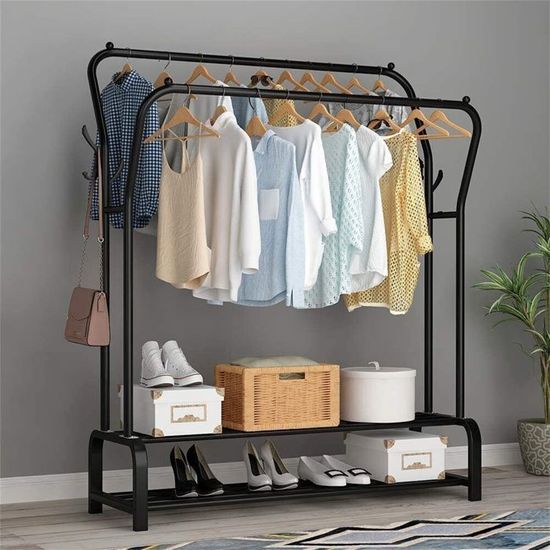 Porte-Manteau Pliant 3 Niveaux – Gain De Place Pour Armoire – 24 Crochets – Pour Soutiens-Gorge, Écharpes, Cravates – Argenté