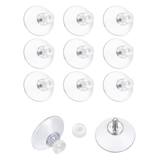 GEEHUA Lot De 15 Ventouses Filetées Avec Vis, Ventouses En Verre