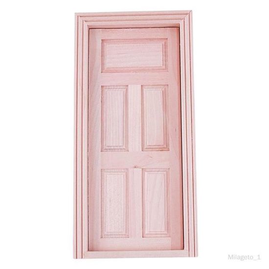 Set De 3 Miniatures Porte, échelle Et Boîte Aux Lettres – Maison De Poupée En Bois