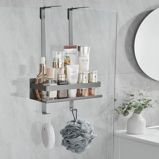 Étagère Douche RUIHANDA Sans Perçage - 3 Pièces, Capacité 15kg, Drainage Intégré